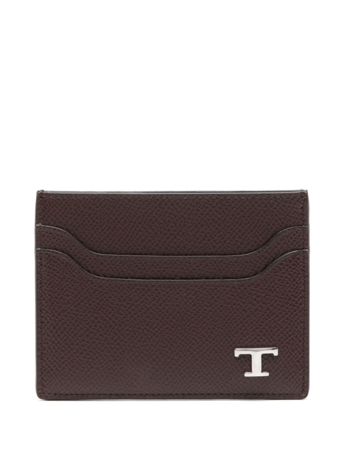

Tod's визитница с логотипом T Timeless, коричневый