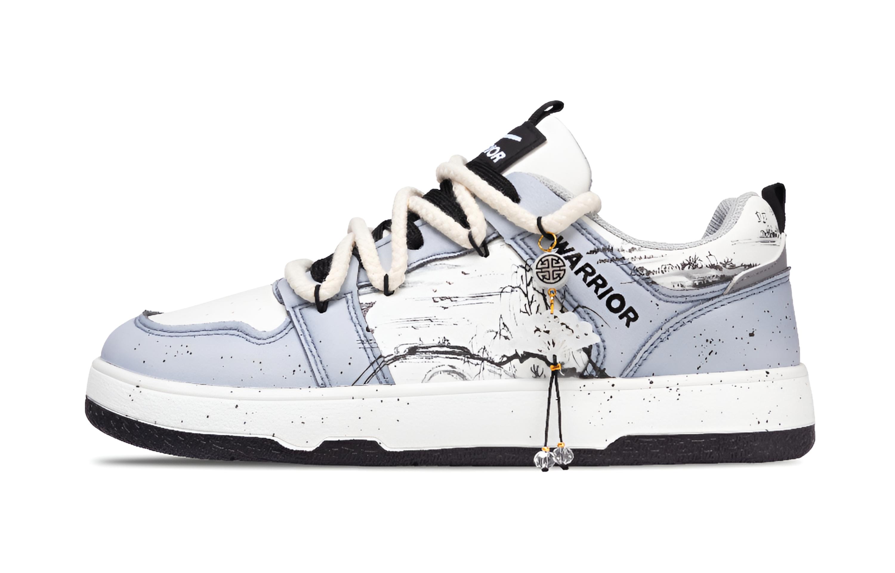 

WARRIOR Износостойкие и легкие низкие скейтборд кроссовки мужские Light Gray