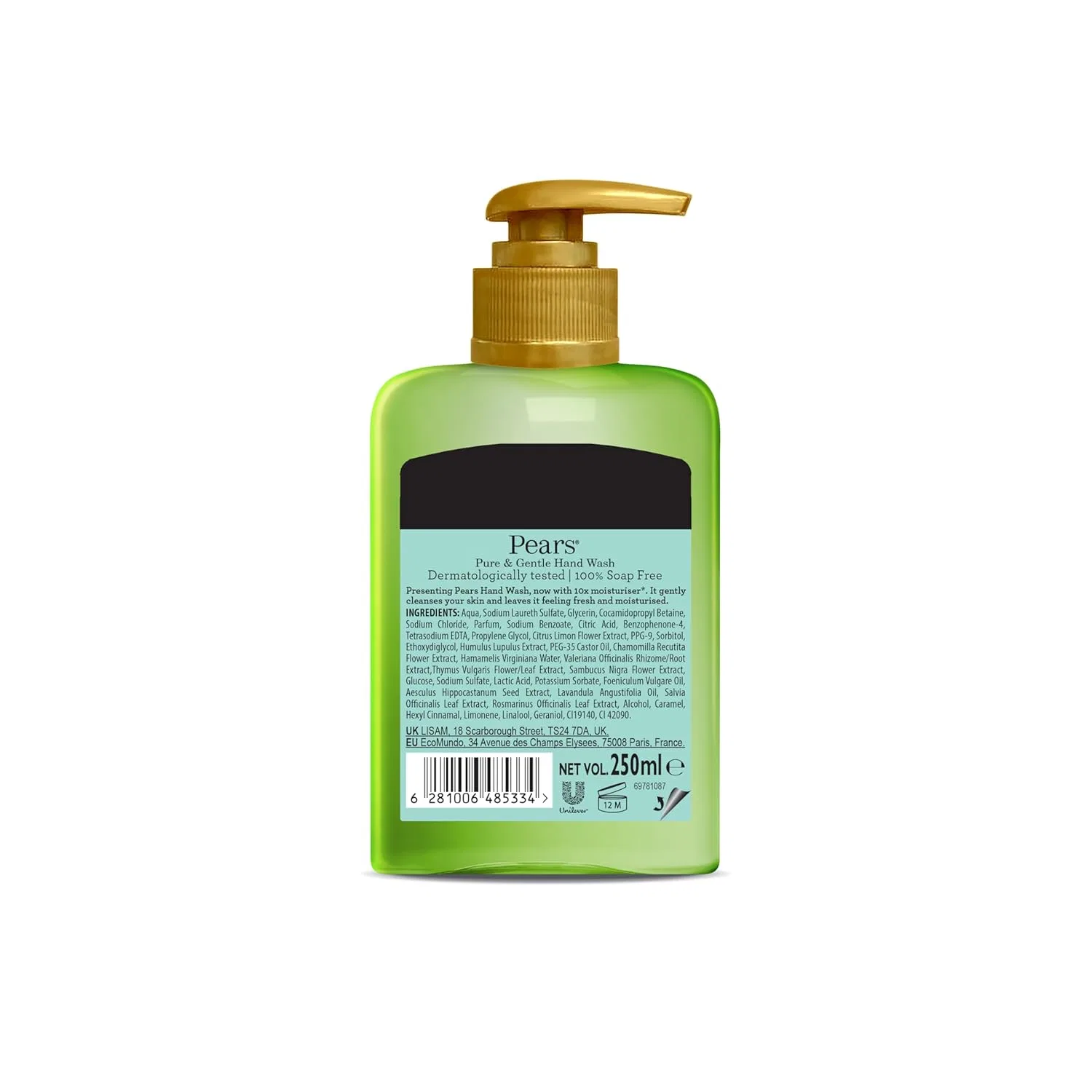 Жидкое мыло для рук Pears Soft & Fresh с экстрактом цветков лимона Pears — фото 3