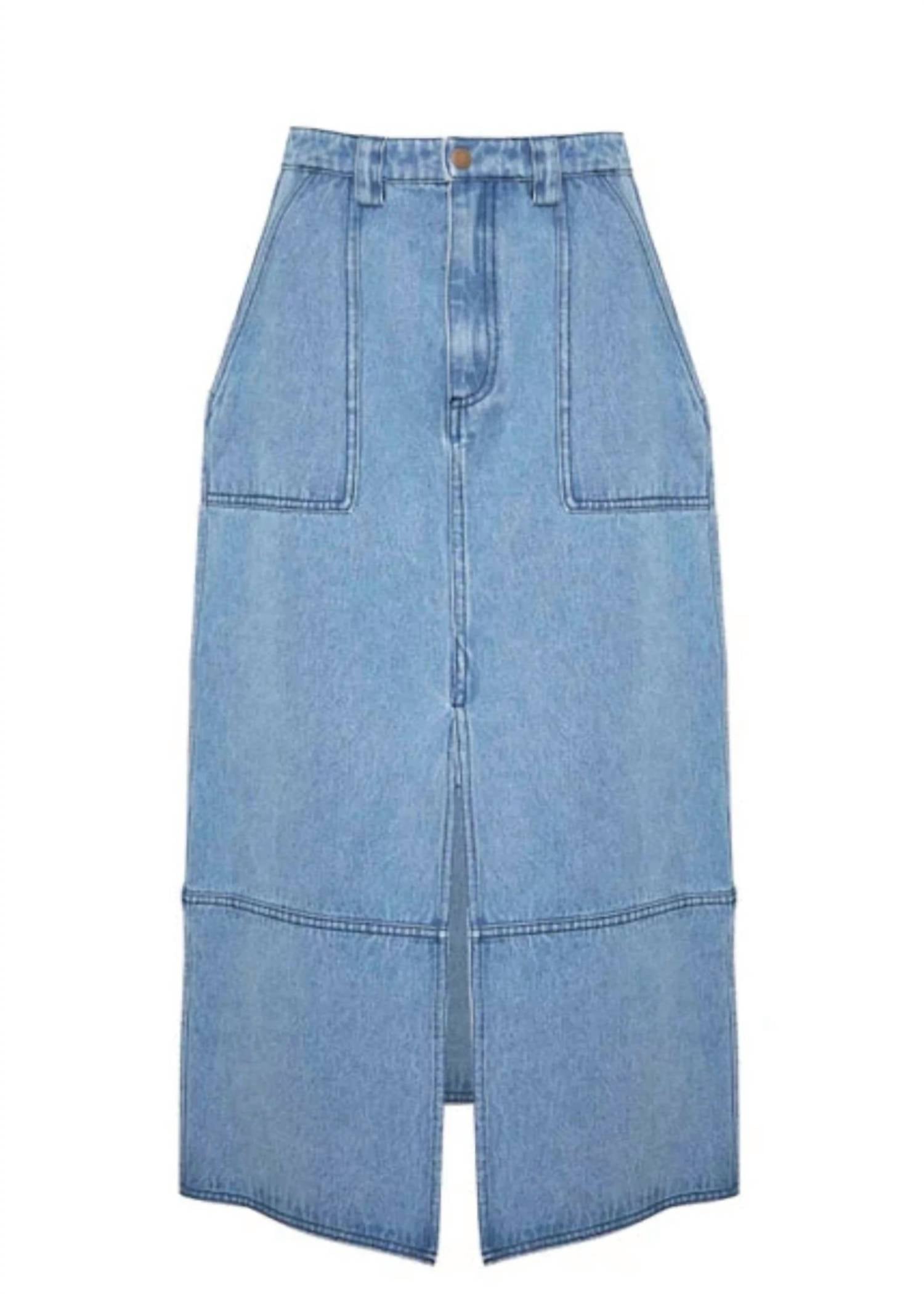 

Юбка Parke из денима Blockely HUNTER BELL, цвет blockely denim