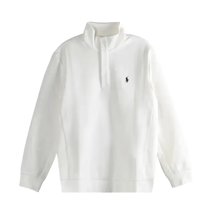 Пуловер Polo Ralph Lauren Double Knit Tech Snap Mockneck Pullover 'White'