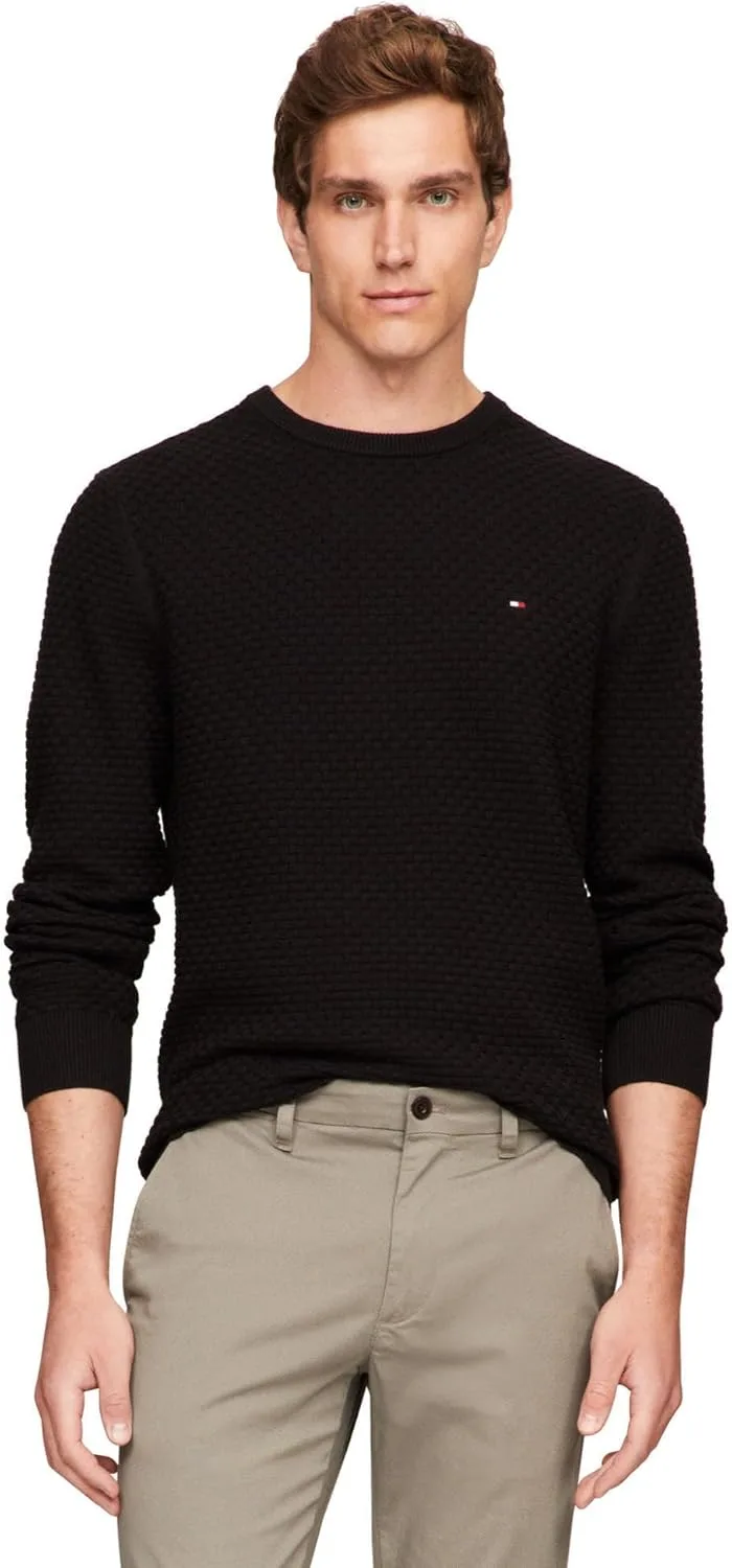 

Tommy Hilfiger мужской свитер с текстурой вафли, легкий пуловер, Big & Tall
