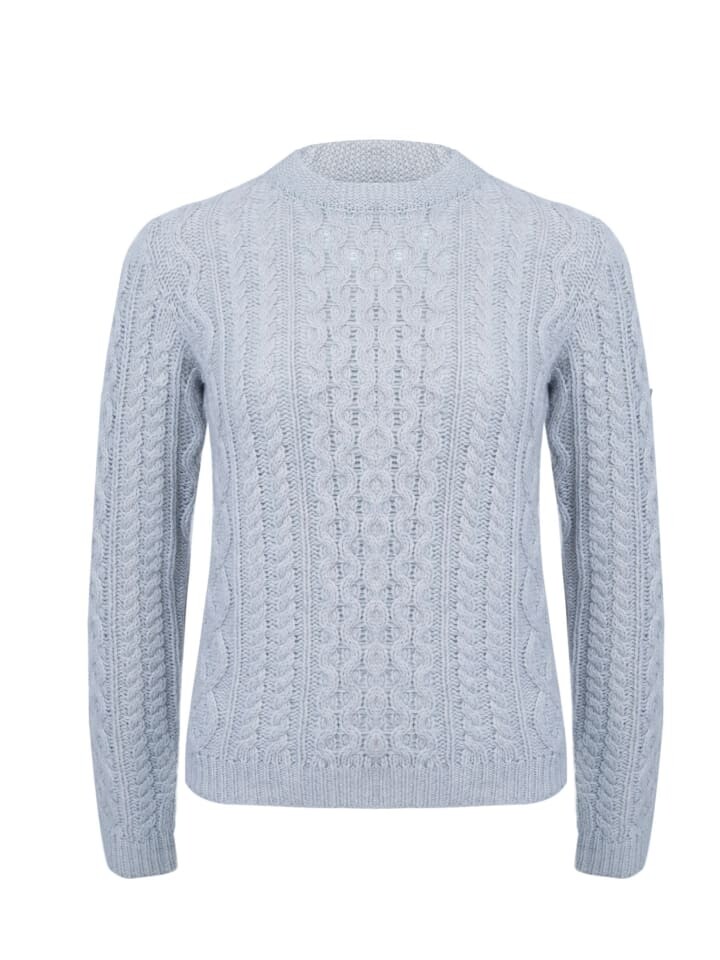 

Пуловер SCHIETWETTER Pullover Zopfmuster Stella, серый