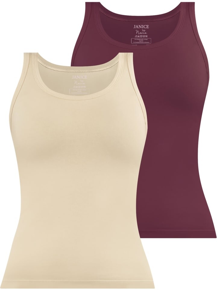 

Топ Janice 2 x Damen Nazca, цвет beige/burgund