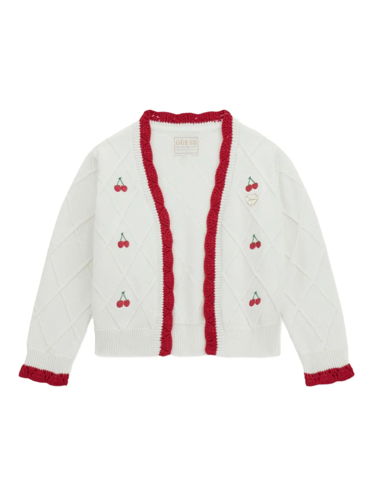 

Guess Kids детский кардиган Cherry, белый