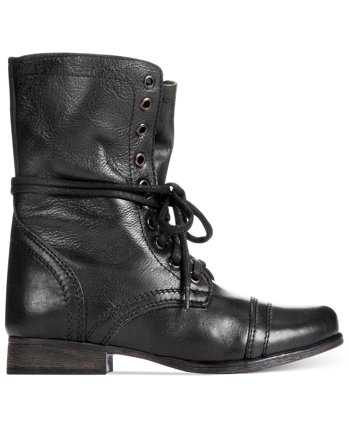 Женские ботинки Steve Madden Troopa на шнуровке, черный — фото 2