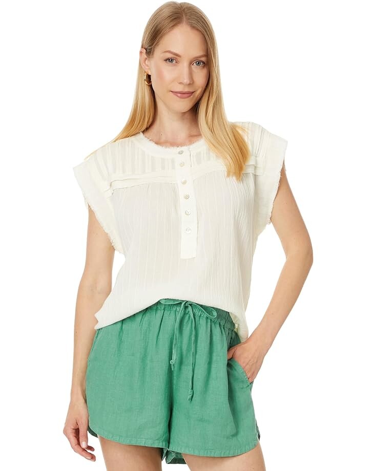 

Топ Faherty Ellsworth Top, цвет Egret