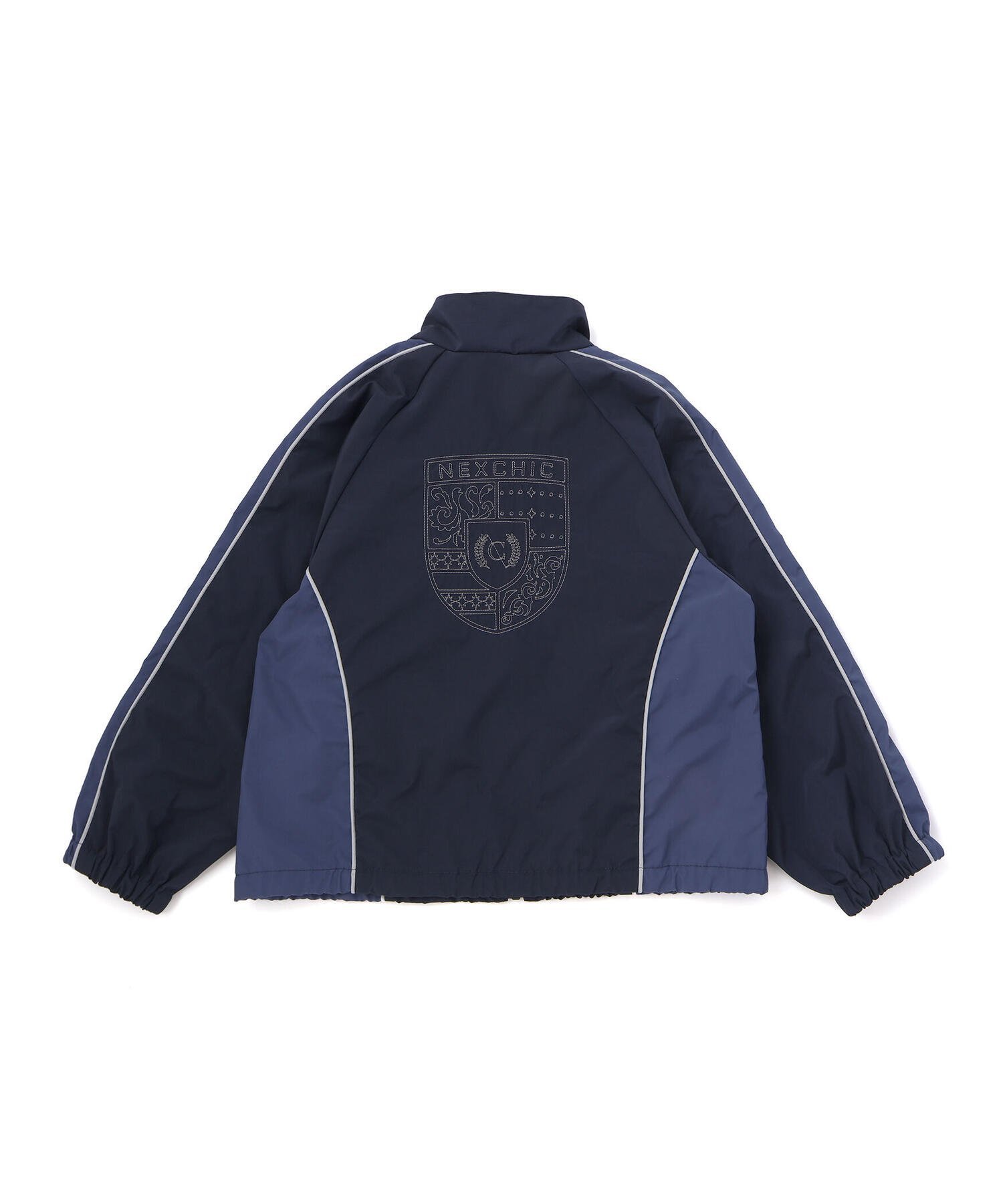 Ветровка из тафты с цветовыми блоками (110-150 см) Nexchic, Navy — фото 3