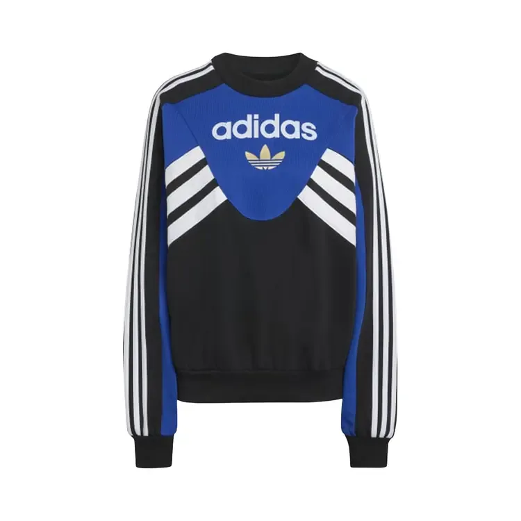 Толстовка Adidas Cutline Crew 'Royal Blue/Black'