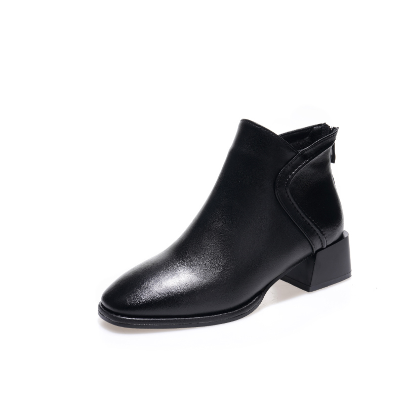 Devanro Черные женские ботильоны, цвет Black