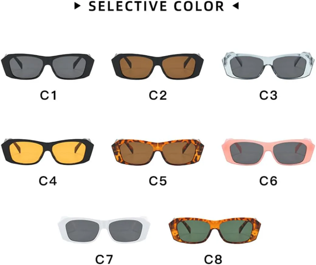 

Солнцезащитные очки с защитой UV400 | Маленькая оправа, цветные линзы | Для женщин и мужчин, для занятий спортом на открытом воздухе и вождения DSVIGF, Black