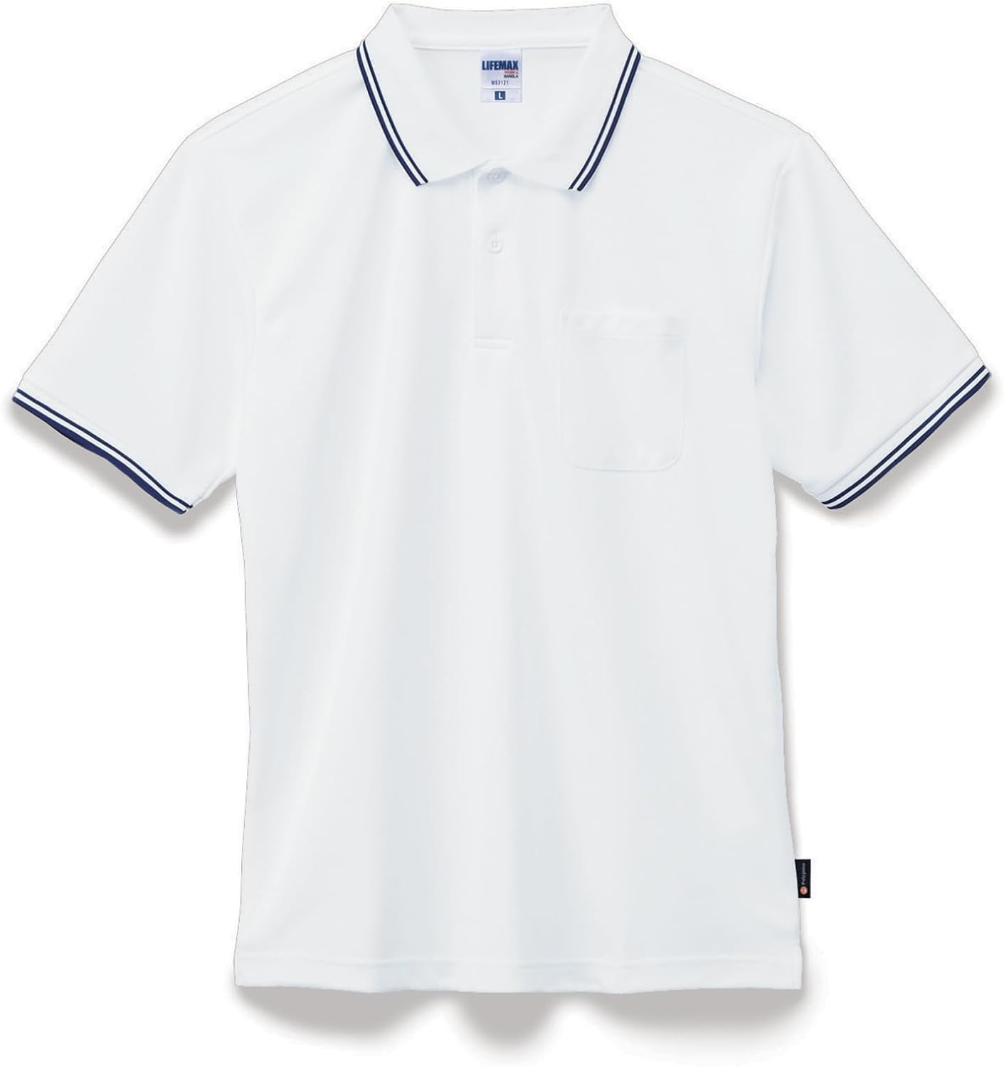 

Футболка-поло LIFEMAX MS3121, унисекс, для взрослых, белый