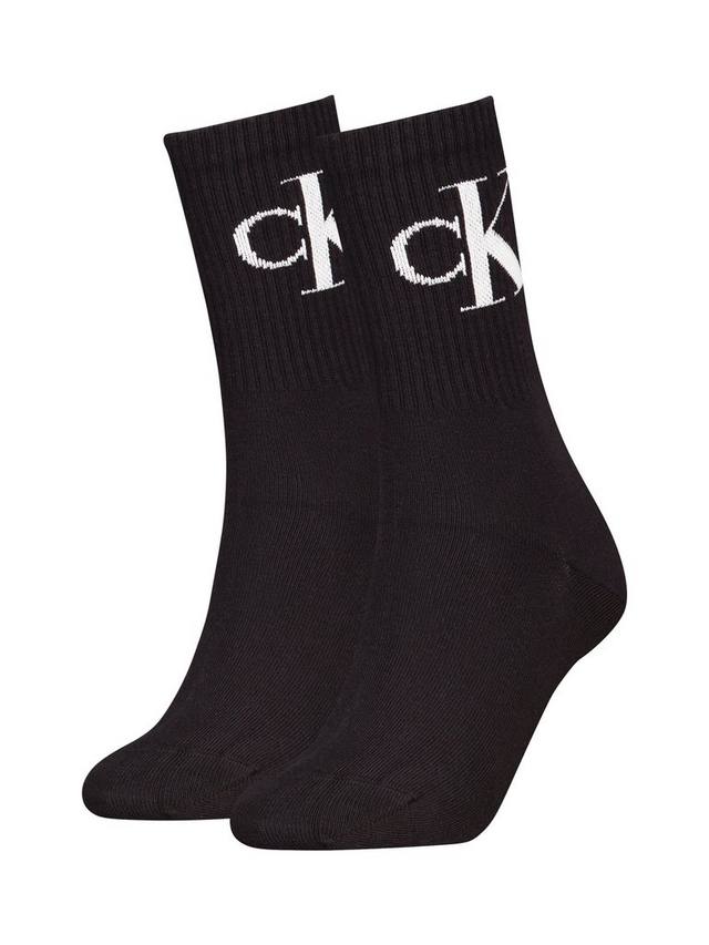 

Ребристые носки Calvin Klein, Black