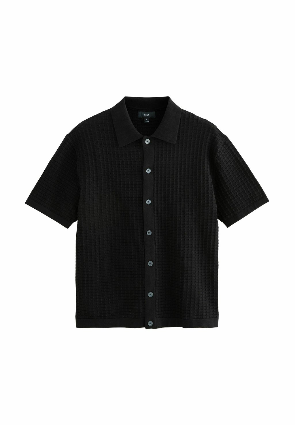 

Рубашка RELAXED FIT SHORT SLEEVE TEXTURED Next, черный