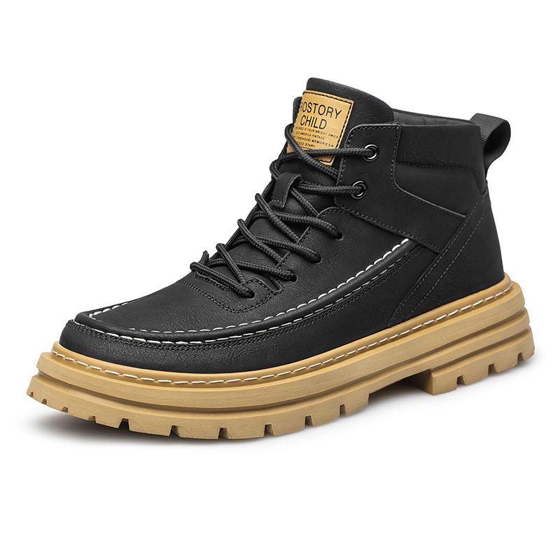 

Короткие мужские ботинки Martin Bull Thunder, Black Flat