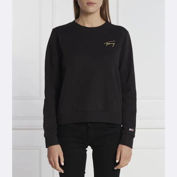 

Фирменная толстовка обычного кроя Crew Crew Tommy Hilfiger, черный