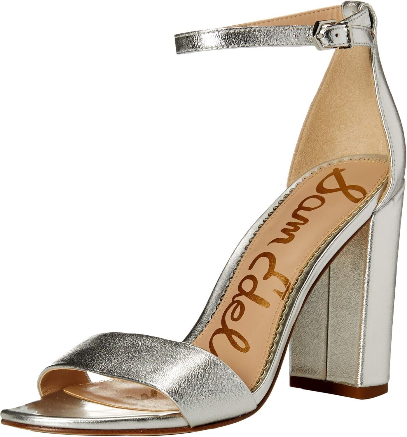 Сандалии Sam Edelman Yaro E8511L6901 Женские 10.5 Серебристая кожа Каблук платформа ZPO1933
