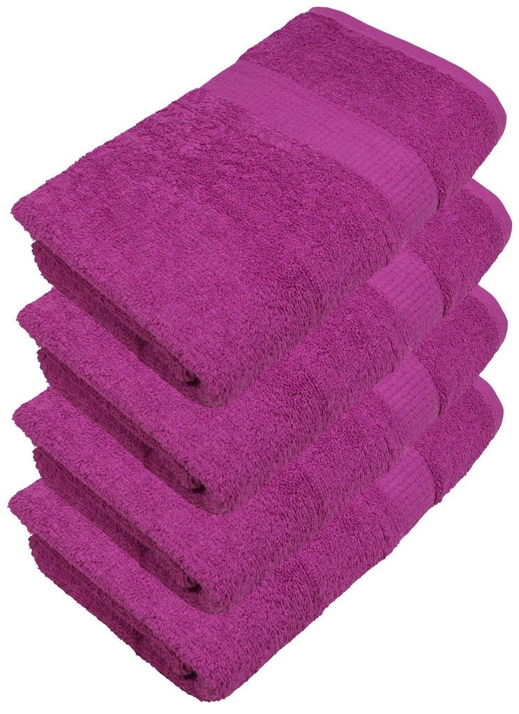

Набор из 4 полотенец для душа Miamar 70 x 140 смMIA-A00-DUT-70x140-PINK-4, фиолетовый
