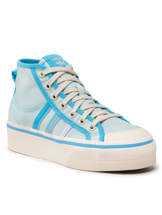 Тканевые кроссовки Nizza Platform Mid GX4604 Adidas, синий — фото 3