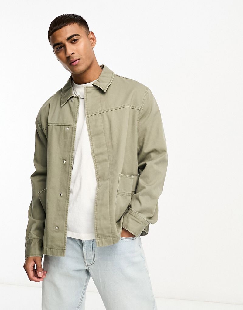 

Зеленая рабочая куртка ASOS DESIGN