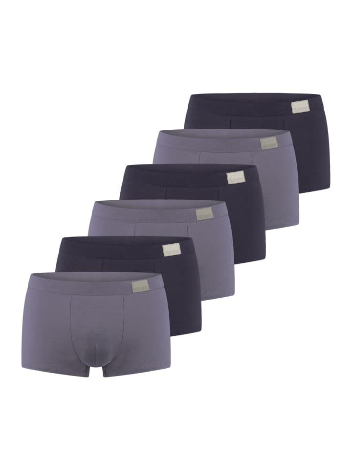 

Мужские шорты-хипстеры GO Natural в сером/темно-синем цвете Sloggi