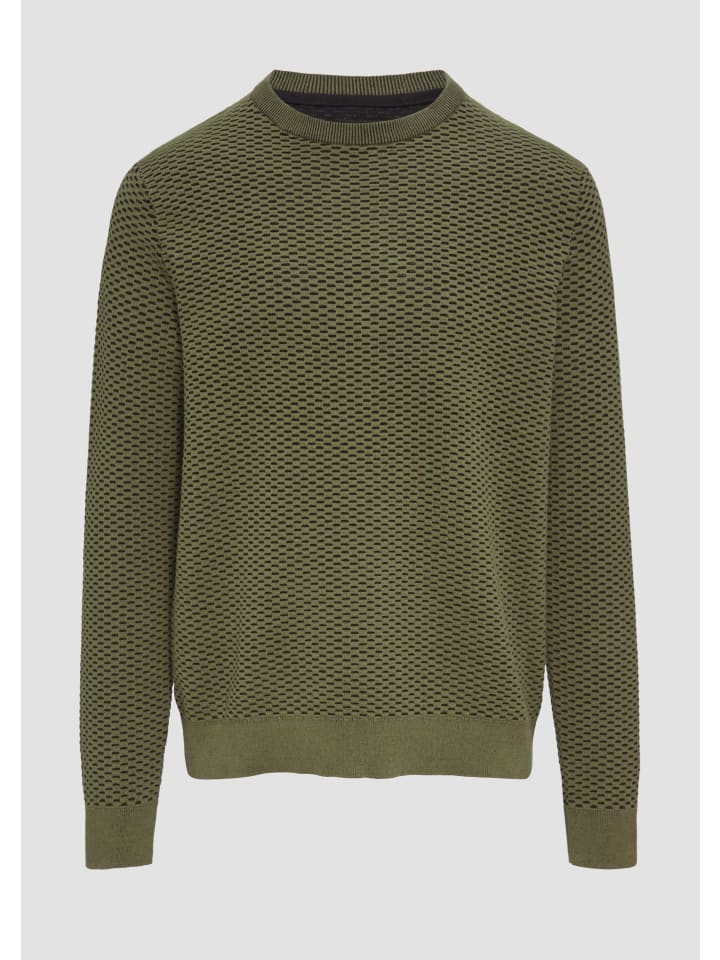 

Вязаный свитер цвета 79W0_оливковый зеленый QS