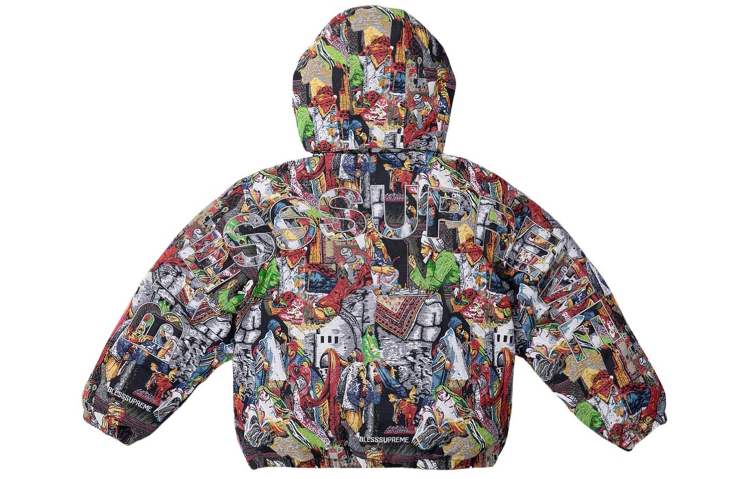 FW23 WEEK12 Series Пуховик унисекс многоцветный Supreme, цвет Multicolor — фото 2