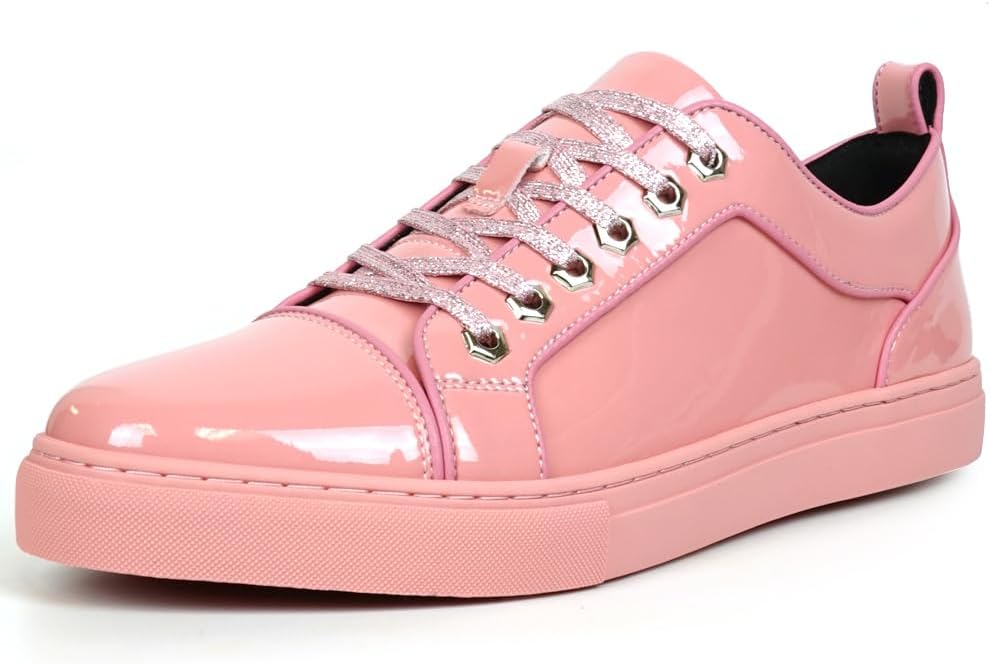 

Кроссовки Fiesso by Aurelio Garcia FI-2415-2 из лакированной кожи со шнуровкой, розовый