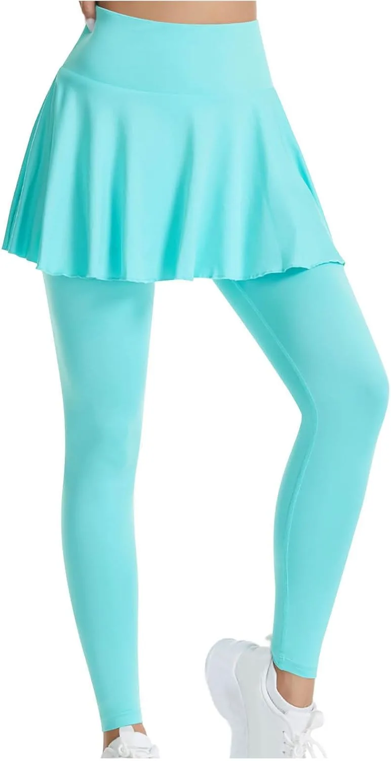 

Женские легинсы с юбкой для йоги High Waisted Zzalalana