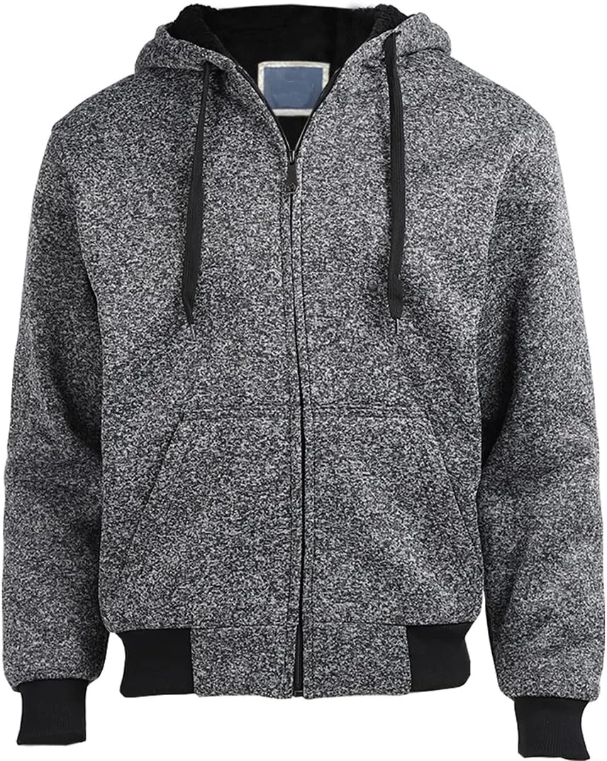 

Gary Com Толстовка с капюшоном Heavyweight Sherpa для мужчин, утепленная флисом, на молнии