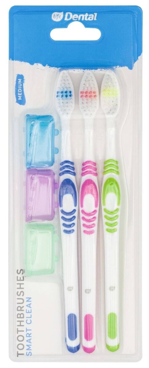 

Зубная щетка Life Dental Smart Clean Medium, 3 шт