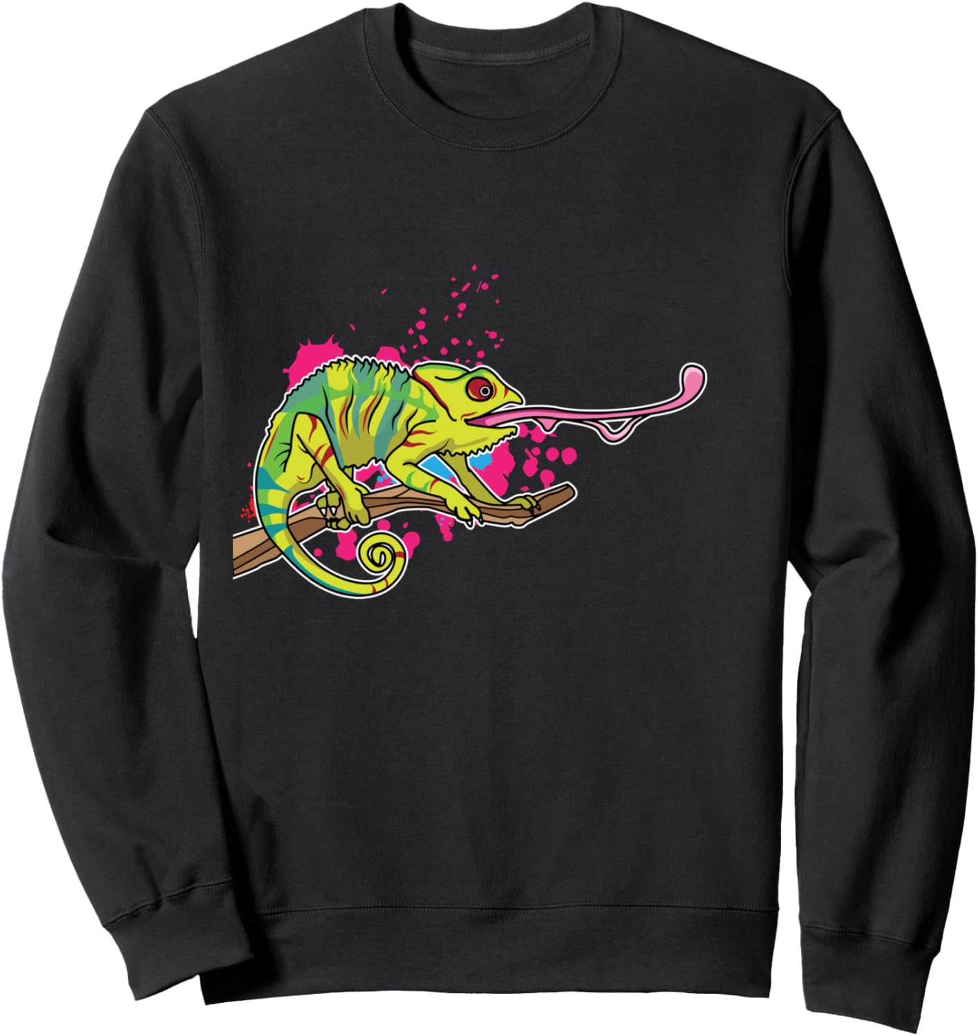 

Хамелеон-скалолаз, Любитель рептилий, Яркая толстовка с хамелеоном Chameleon Accessories & Reptile Gifts, черный