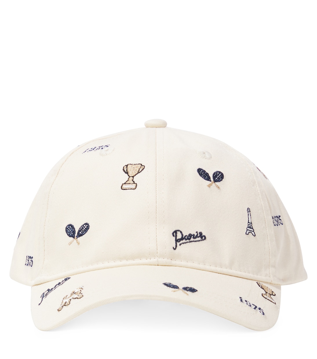 

Хлопковая бейсболка с вышивкой Арнольда Bonpoint, Blanc Lait