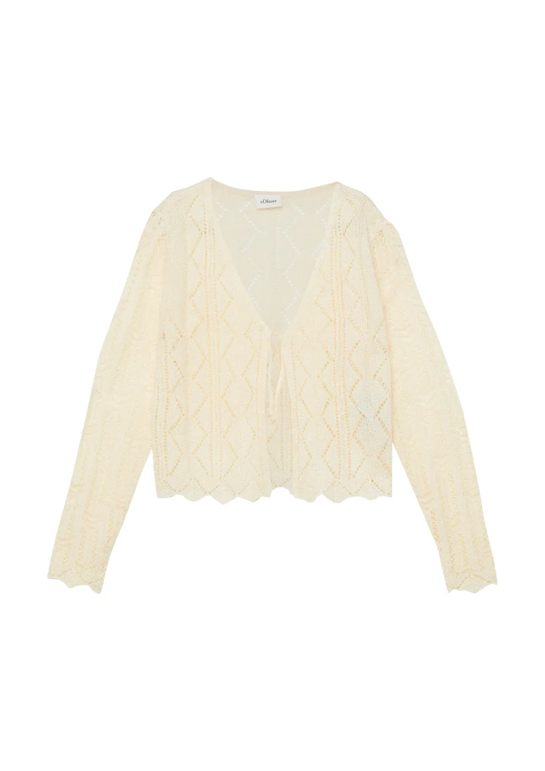 Вязаный кардиган S.Oliver, Cream