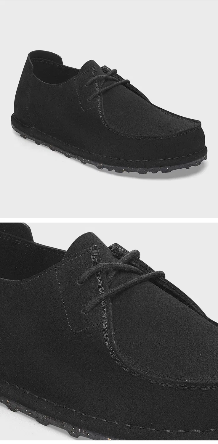 Мужские мокасины Uty Lace Suede чёрные от Birkenstock — фото 3