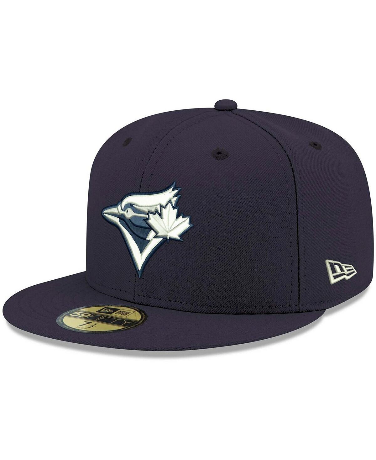 

Мужская темно-синяя шляпа с логотипом Toronto Blue Jays белая 59FIFTY приталенная шляпа New Era