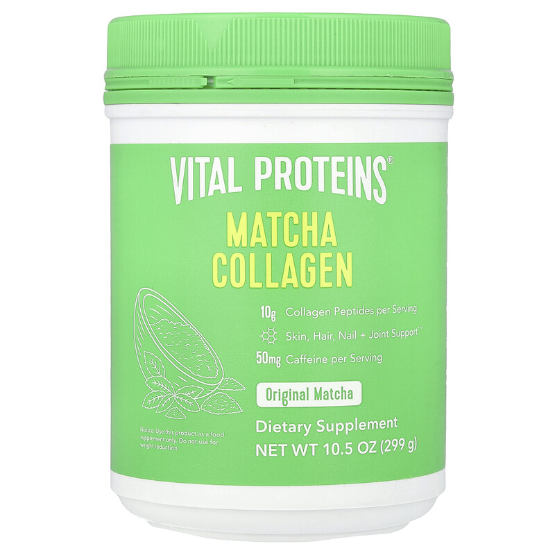 

Vital Proteins, Коллаген матча, оригинальный чай матча, 299 г (10,5 унции)