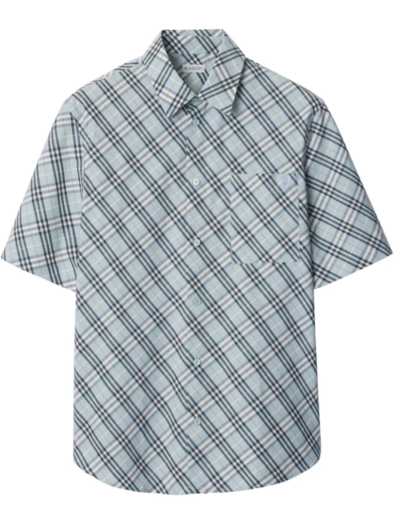 

Burberry рубашка в клетку, синий
