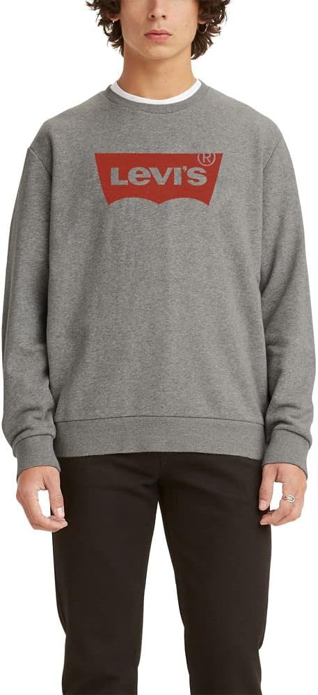 

Мужская толстовка Levi's с круглым вырезом и графическим принтом, Heather Gray Fleece