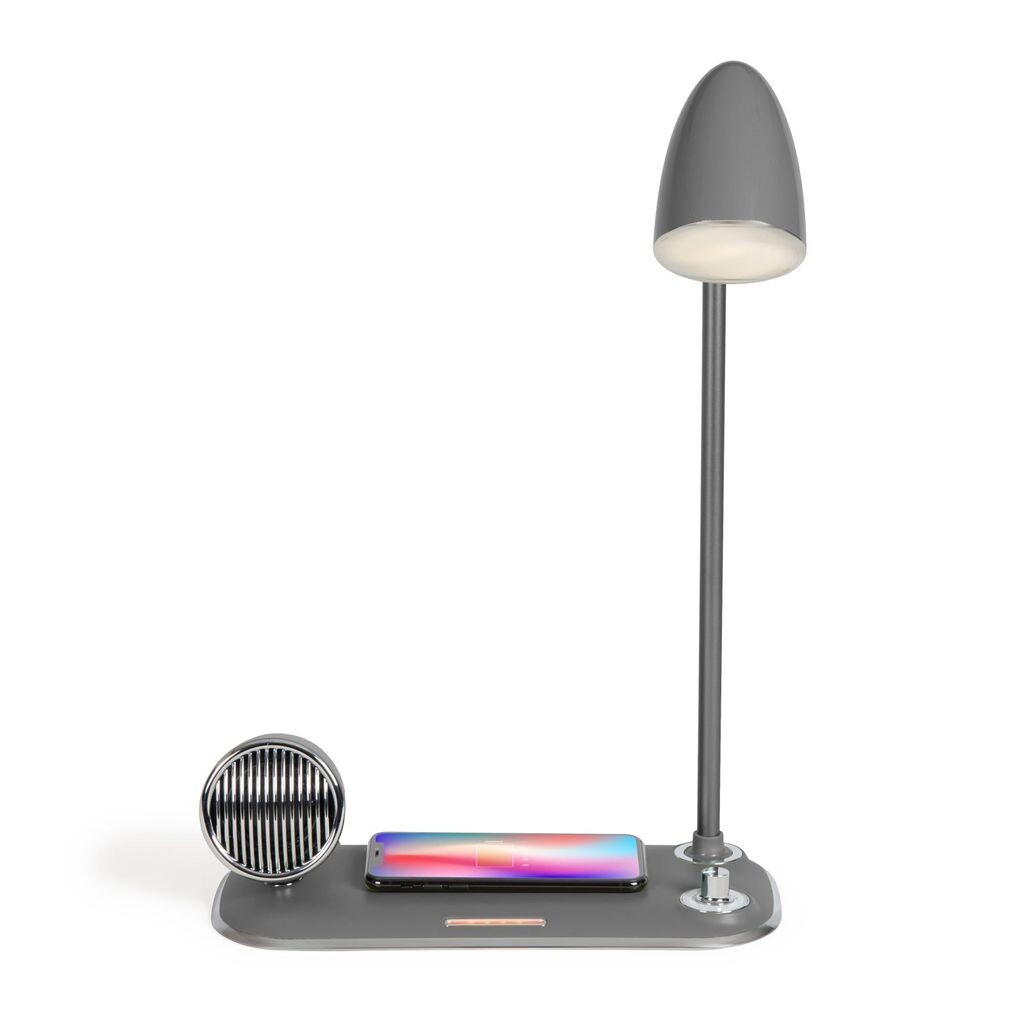 

Прикроватная лампа LIVOO индукционная зарядная станция для смартфона Bluetooth USB TEA291G серая