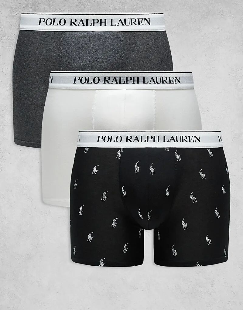 

3 пары трусов-боксеров в мульти Polo Ralph Lauren