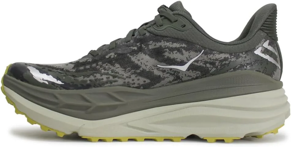 Мужские кроссовки Hoka Stinson 7, оливковый — фото 4