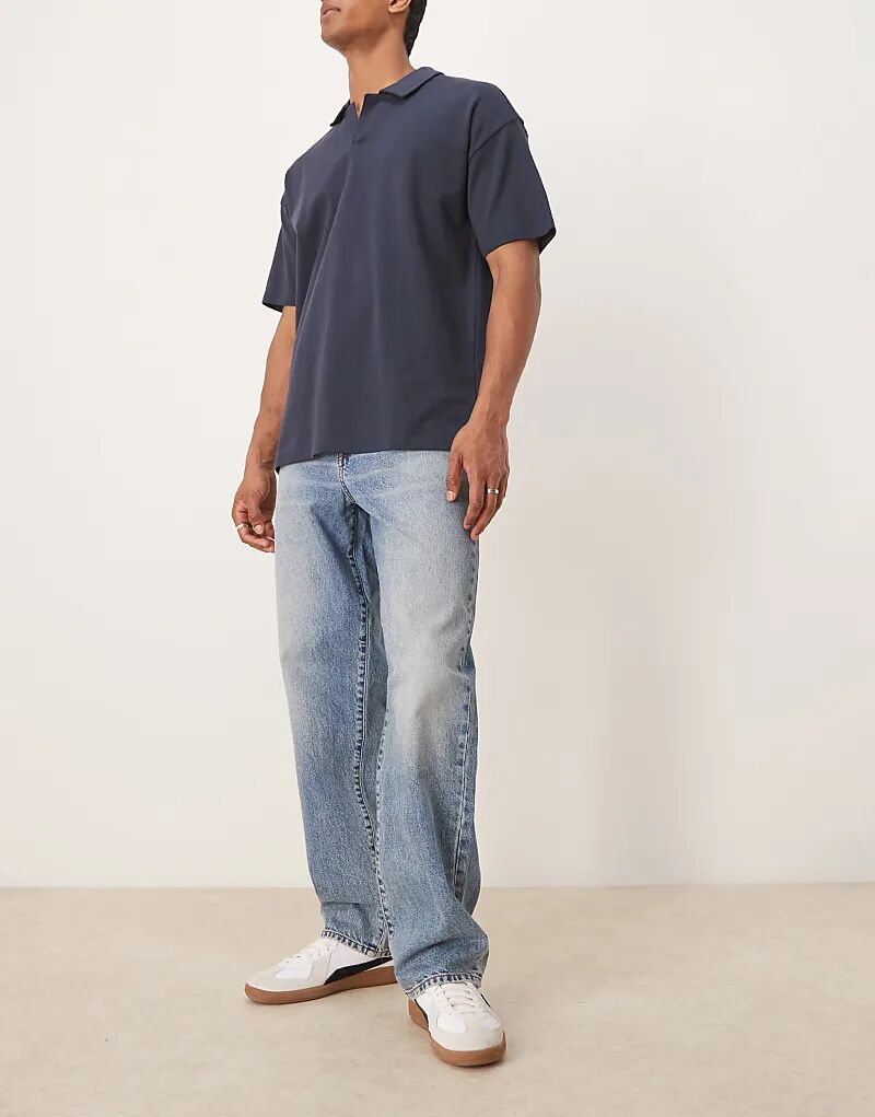 

Джинсы мешковатого кроя ASOS DESIGN, средне-синие