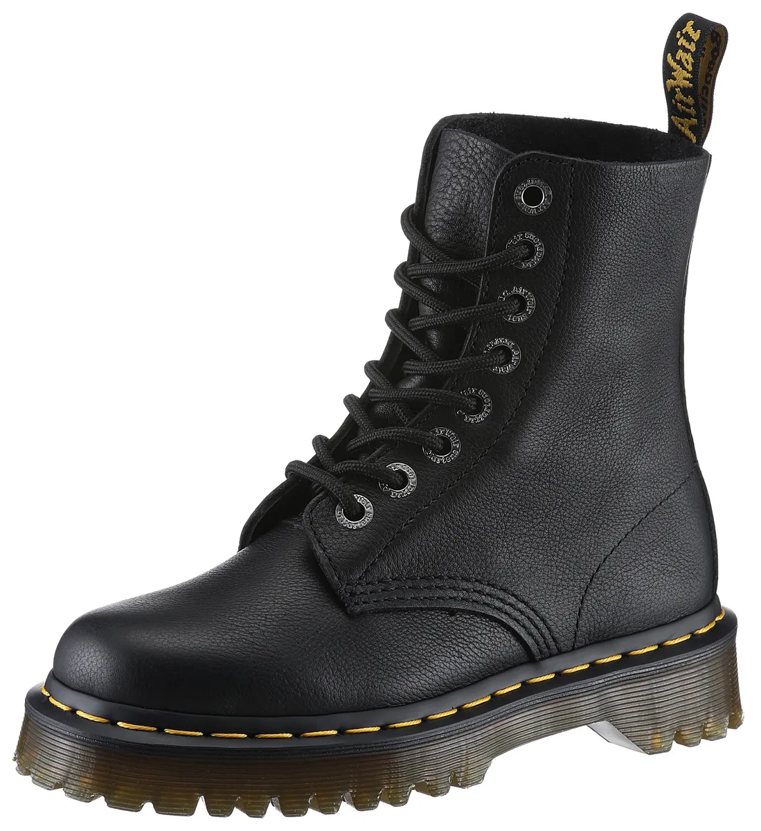 

Ботинки DR. MARTENS на шнуровке "Pascal", платформа, высокие кеды, повседневная обувь с петлей для затягивания, черный