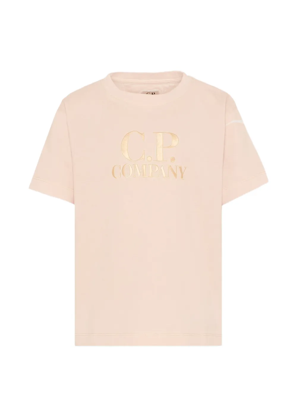 

Хлопковая футболка с логотипом C.P. Company Kids, бежевый