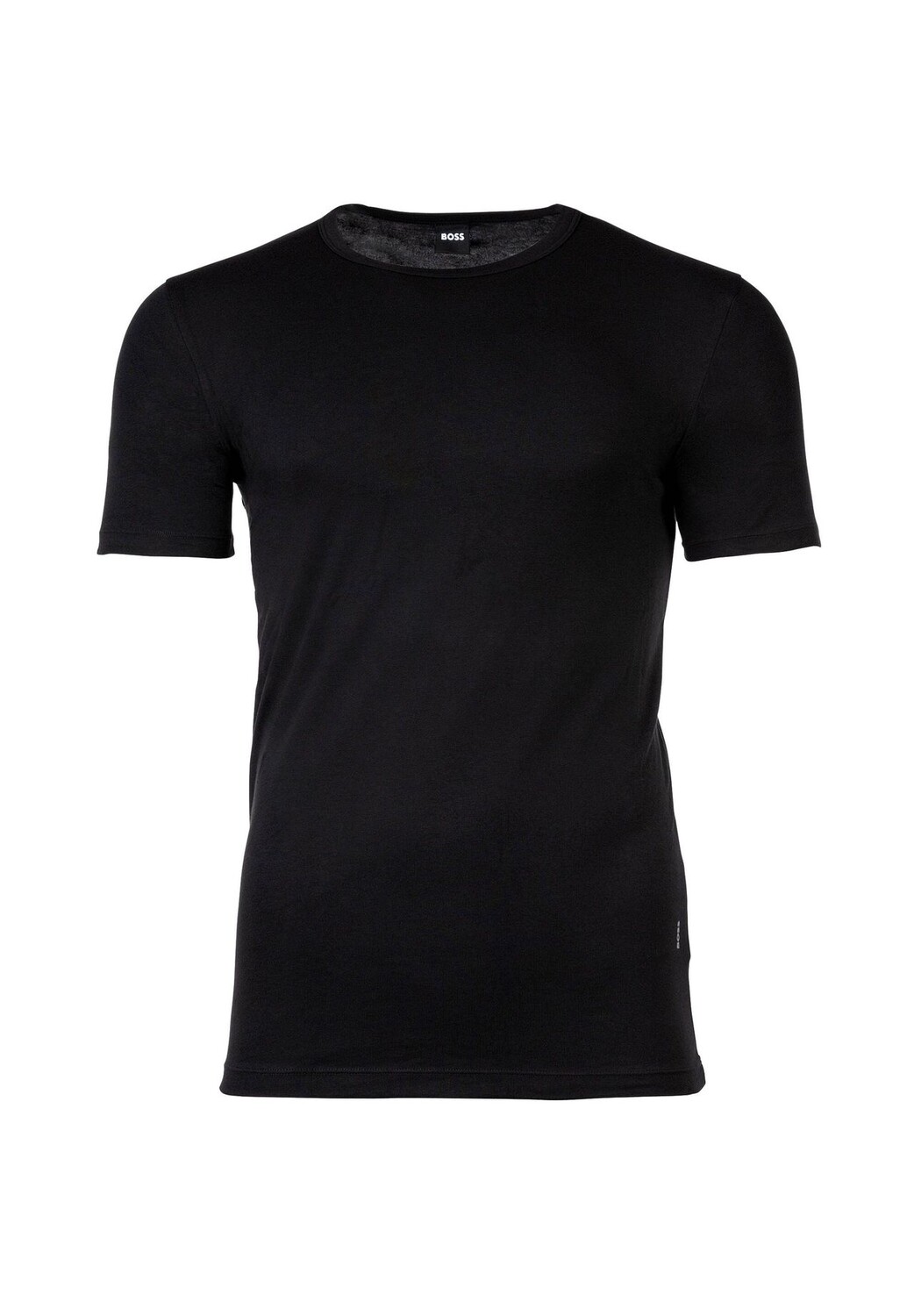 Футболка мужская, упаковка 2 шт. - TShirtRN 2P Modern, майка, круглый вырез, стрейч BOSS, черный — фото 3