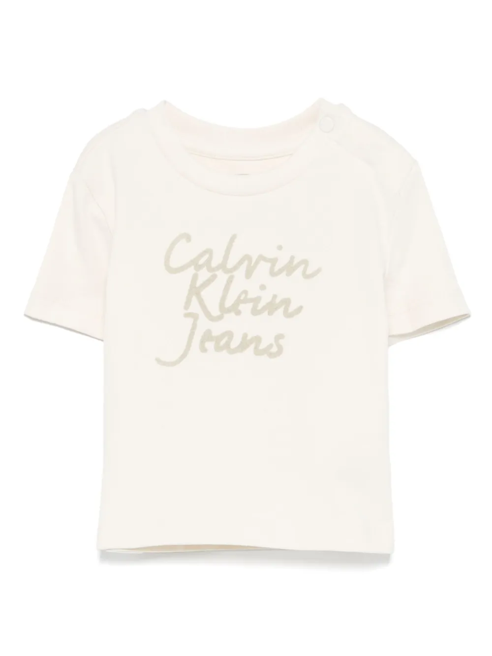 

Футболка с логотипом Calvin Klein Kids, нейтральный