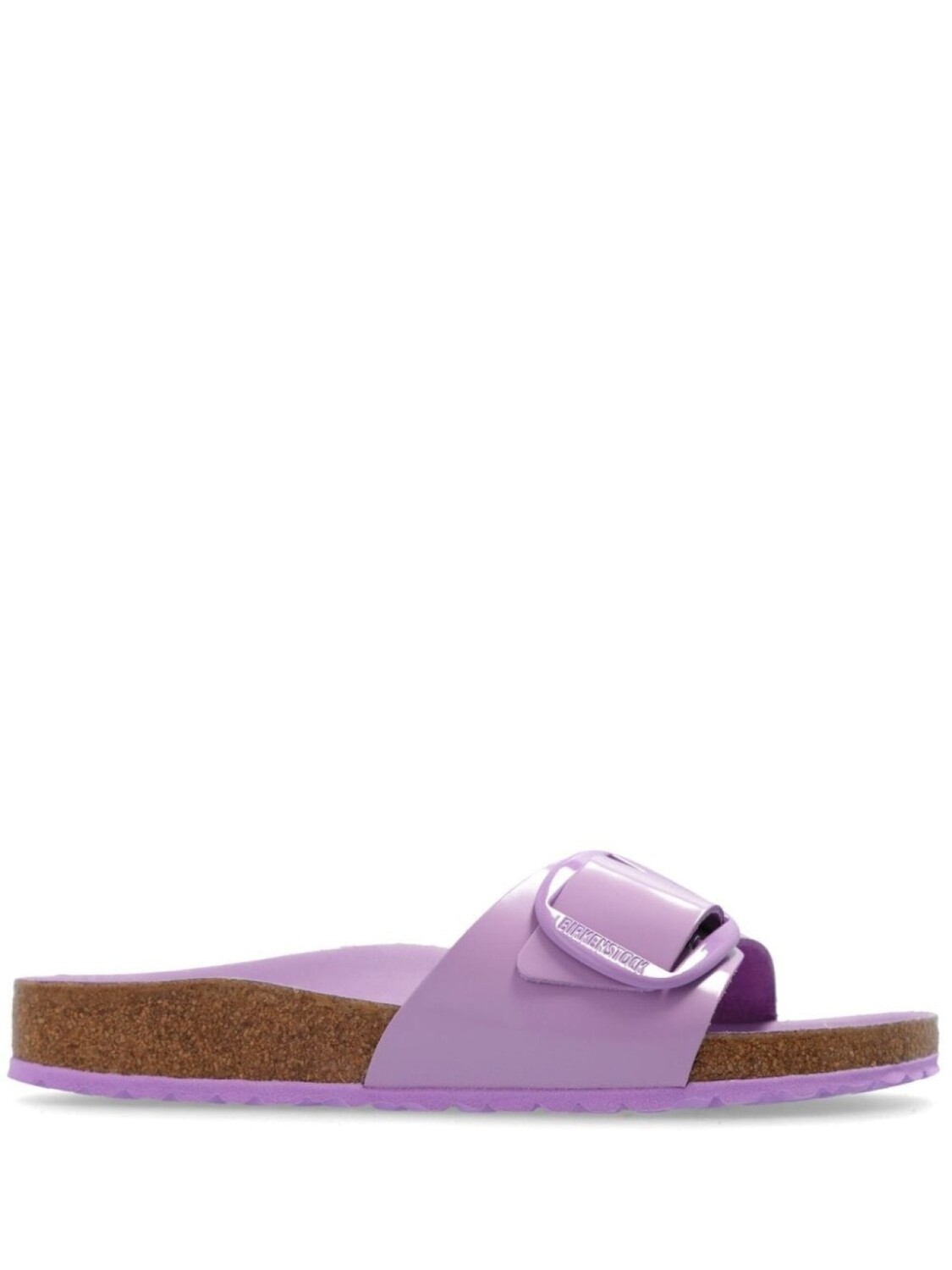 

Birkenstock босоножки Madrid из лакированной кожи с большой пряжкой, фиолетовый