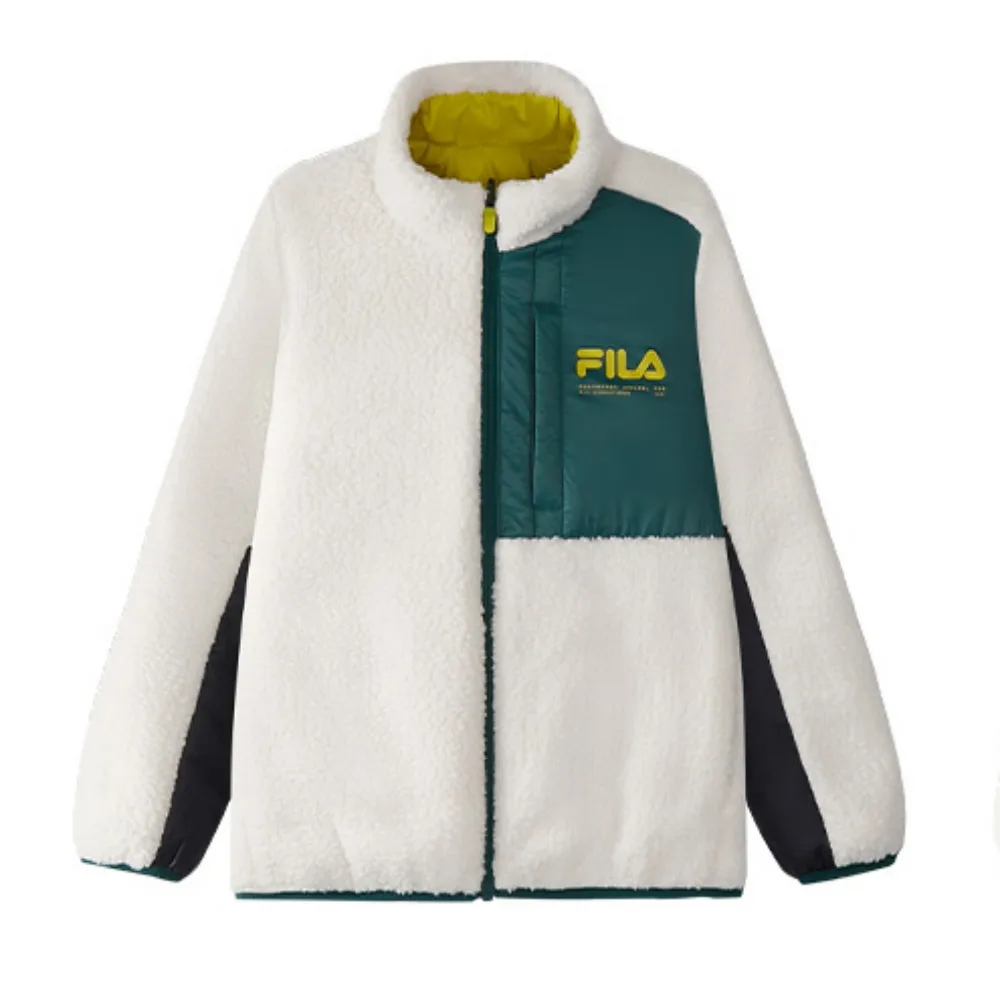 Утепленная курка свободного кроя для детей FILA KIDS, IV-Steam White