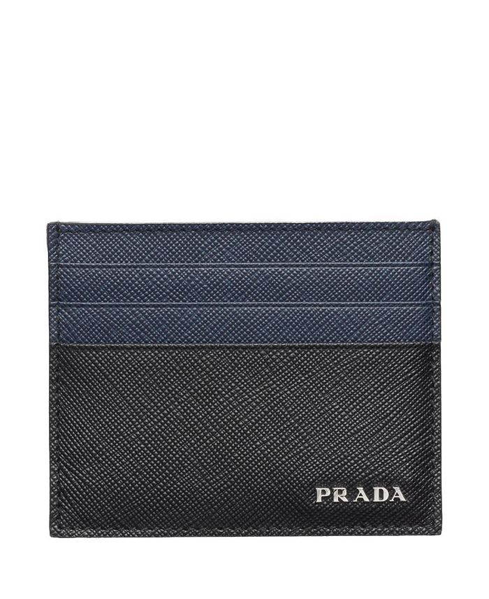 

Картхолдер из кожи Saffiano Prada, черный